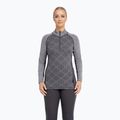 Women's thermal sweatshirt Dovre Wool Organic Half Zip grey