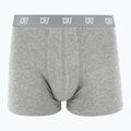 Men's trunks CR7 Basic Trunk 3 pairs white/ greymelange/ black 3