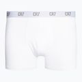 Men's CR7 Basic Trunk boxer shorts 3 pairs grey melange/white/navy 2