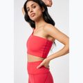 Training bra Girlfriend Collective Bianca One Shoulder cherry 5