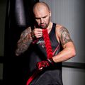 Ground Game 'Hellfire' red boxing bandages HANDWRHELL 5