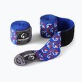 Ground Game 'Logo' boxing bandages blue HANDWRLO