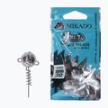 Mikado Jaws jig head with screw 3 pcs silver OMGJ-10