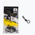 Mikado large mesh carp swivels AMA02-0401 10 pcs black AMA02-0401-8-6