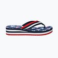 BIG STAR women's flip flops RR274A127 navy blue / red 8