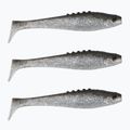 DRAGON Lunatic rubber lure 3 pcs clear black silver glitter CHE-LN40S-20-101