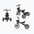 Three-wheeled balance bike Milly Mally Bobby black 12