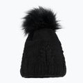 Women's winter beanie with chimney Horsenjoy Mirella black 2120502
