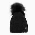 Women's winter beanie with chimney Horsenjoy Mirella black 2120502 2