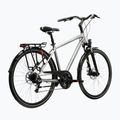 Men's trekking bike KROSS Trans 3.0 silver/blue/shine 3