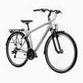Men's trekking bike KROSS Trans 1.0 grey/black/shine 2