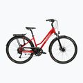Women's trekking bike KROSS Trans 5.0 W red/silver/shine