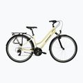 Women's trekking bike KROSS Trans 1.0 W beige/purple/shine