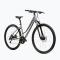 Women's cross bike KROSS Evado 3.0 W grey/green/shine 2