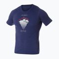 Men's Brubeck Outdoor Merino Wool Pro thermal T-shirt dark blue/mountain 2 3