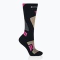 Women's ski socks Brubeck Ski Force black / pink 2