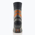 Women's socks Brubeck Trekking Merino light grey/orange 3