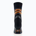 Men's socks Brubeck Trekking Merino graphite/orange 3