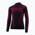 Children's thermal sweatshirt Brubeck Thermo Junior black/fuchsia