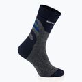 Men's socks Brubeck Trekking Merino graphite/blue 2