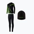 Children's thermal underwear set Brubeck Dry Junior black/neonowy