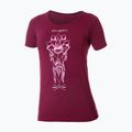 Ladies' Brubeck Outdoor Merino Wool Pro thermal T-shirt plum/lotus 2 3