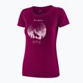Women's thermal shirt Brubeck Outdoor Merino Wool Pro SS plum/mountain 3 3