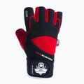DBX BUSHIDO gym workout gloves with long Velcro and grip system black/red 2