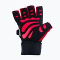 DBX BUSHIDO gym workout gloves with long Velcro and grip system black/red 3