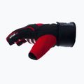 DBX BUSHIDO gym workout gloves with long Velcro and grip system black/red 4