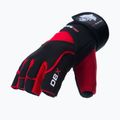 DBX BUSHIDO gym workout gloves with long Velcro and grip system black/red 5