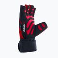 DBX BUSHIDO gym workout gloves with long Velcro and grip system black/red 7