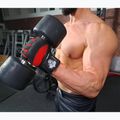 DBX BUSHIDO gym workout gloves with long Velcro and grip system black/red 11