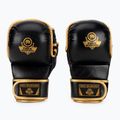 DBX BUSHIDO leather MMA training sparring gloves black Arm-2011D-L
