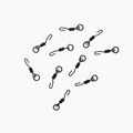 Ronnie Riga UnderCarp carp swivels black UC262 3