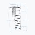 BenchK gymnastics ladder black BK-721B+A076 2