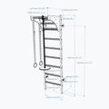BenchK gymnastics ladder white BK-211W+A204 3