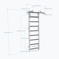 BenchK gymnastics ladder white BK-731W 2