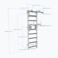 BenchK gymnastics ladder white BK-732W 7