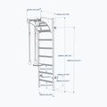 BenchK 212W+A204 white matte/oak gymnastics ladder 8