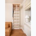 BenchK 212W+A204 white matte/oak gymnastics ladder 10