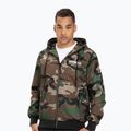 Men's Pitbull West Coast Athletic Hooded Nylon woodland camo jacket