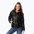 Women's down jacket Pitbull West Coast Shine Quilted Hooded black