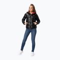 Women's down jacket Pitbull West Coast Shine Quilted Hooded black 2