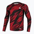 Men's Pitbull Rashguard Dot Camo II longsleeve red 8