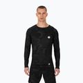 Men's Rashguard longsleeve Pitbull West Coast Net Camo 2 Rash black camo