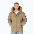 Pitbull West Coast men's winter jacket Taurus Hooded dark sand