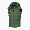 Pitbull West Coast men's winter jacket Perseus Hooded Vest olive 4