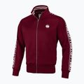 Men's Pitbull West Coast Trackjacket Tape Logo Terry Group burgundy 4