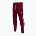 Pitbull West Coast men's Trackpants Tape Logo Terry Group burgundy 3